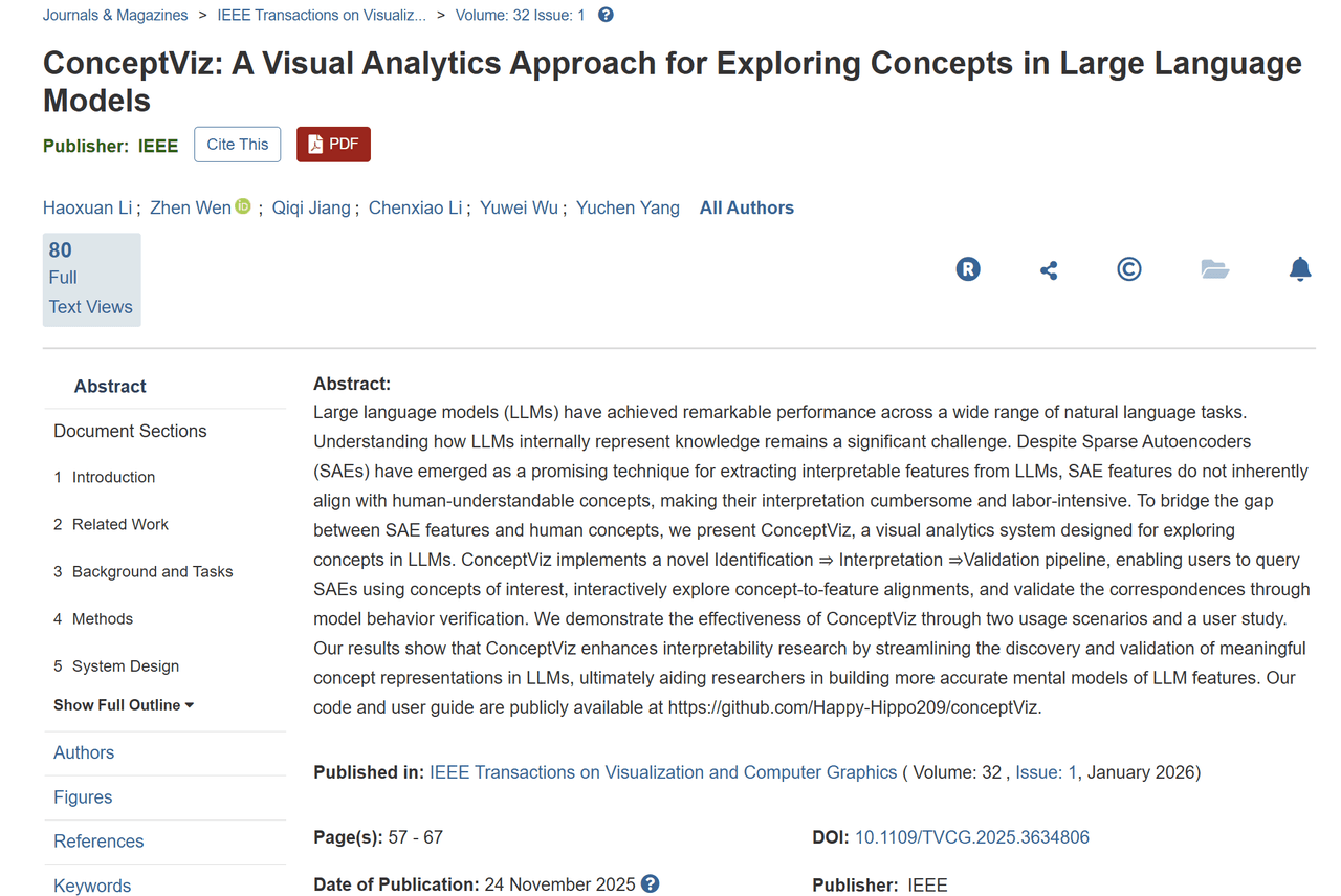 面向大语言模型概念探索的可视分析系统